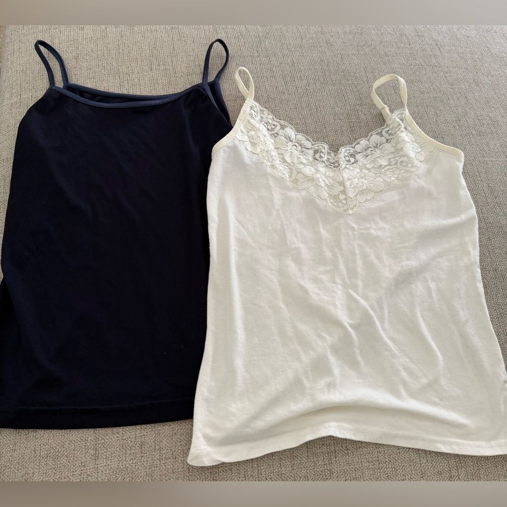 Black and Navy Camisole Set XXS